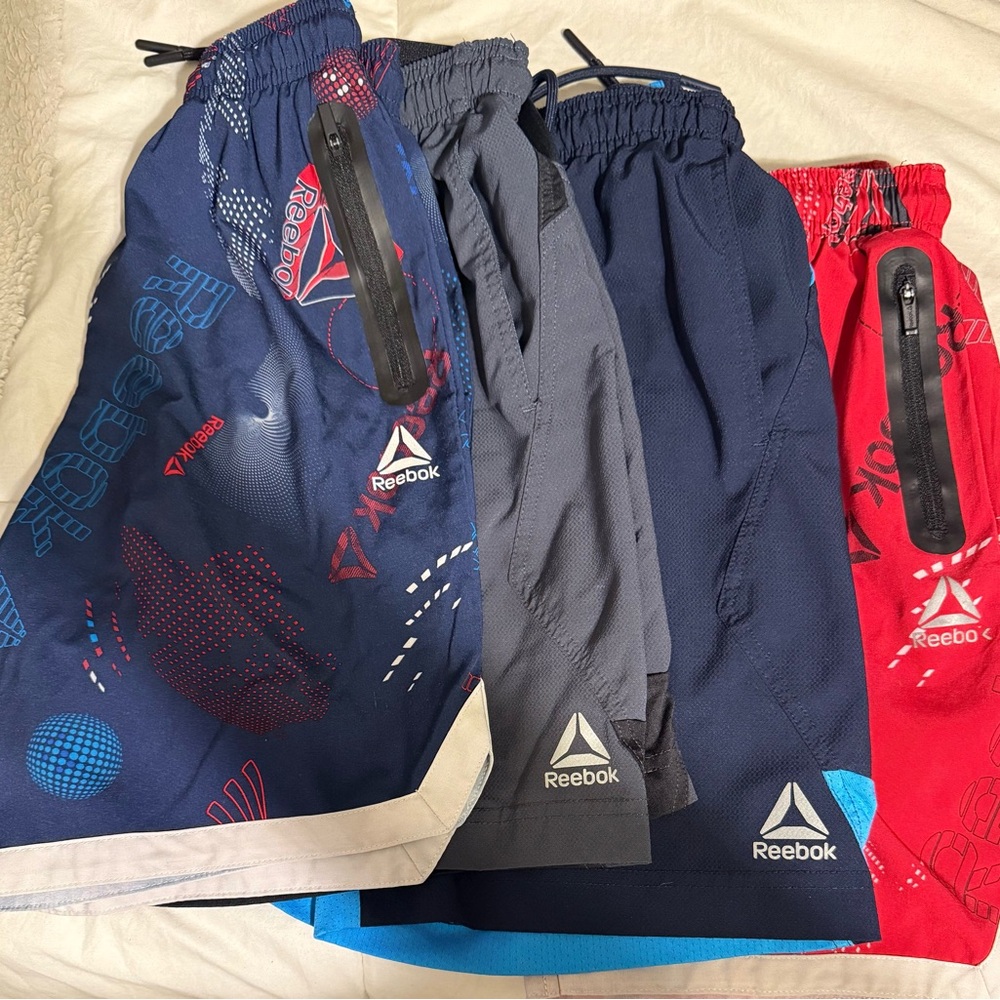 Reebok Performance Shorts Blue and Gray